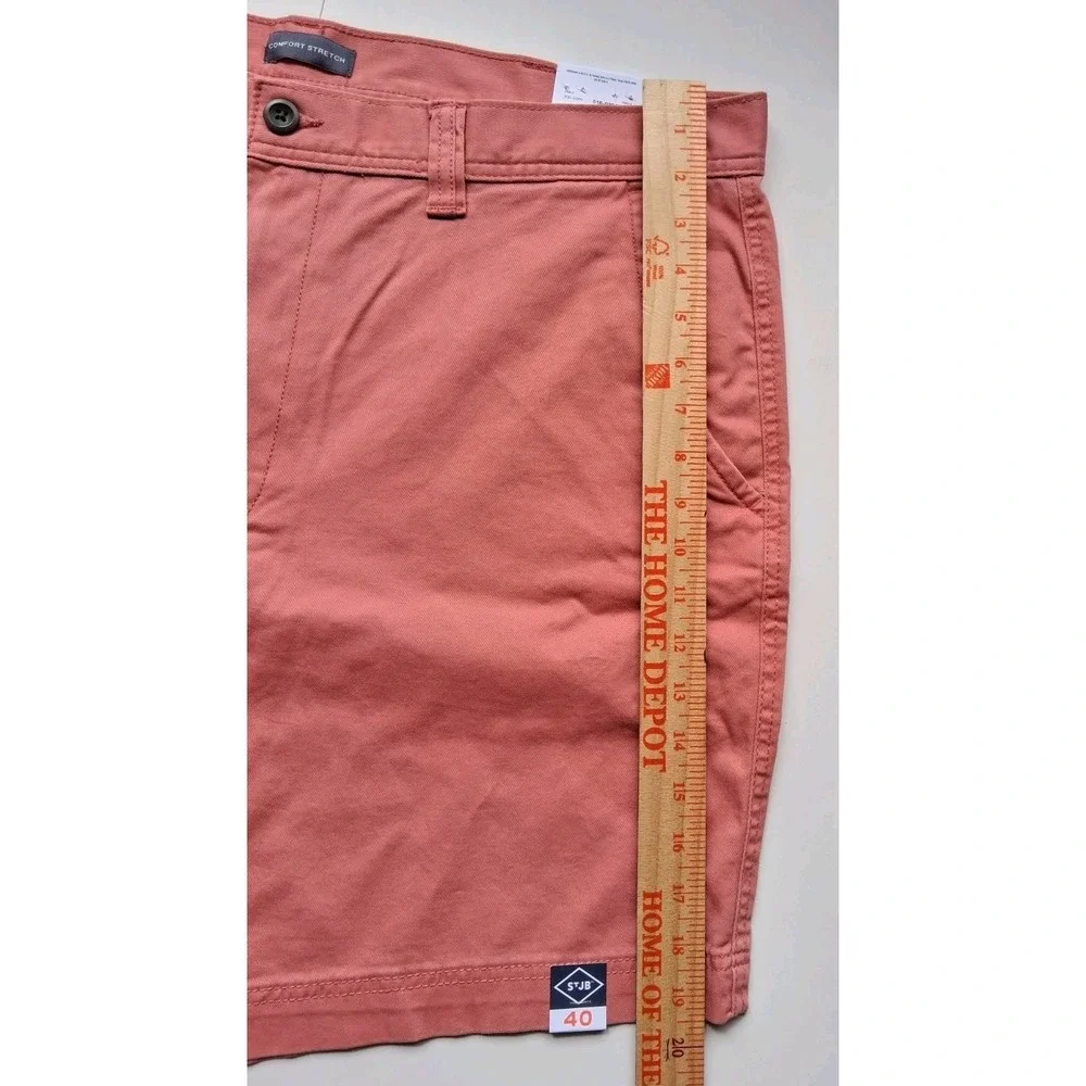 St John's Bay NWT Men's Flat‎ Front Shorts Size 40 Stretch 9